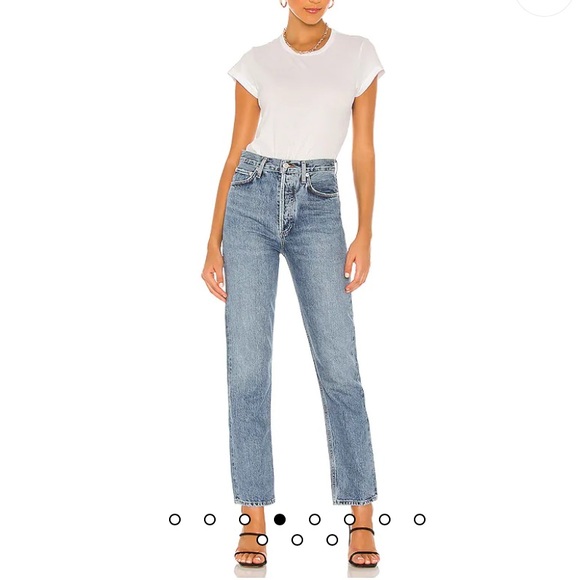 Agolde 90s Pinch Waist High Rise Straight in Navigate - Picture 4 of 8